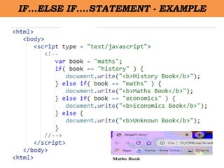 19
IF…ELSE IF….STATEMENT - EXAMPLE
 