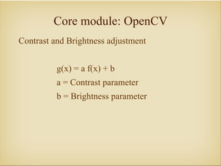 Image Processing with OpenCV | ODP
