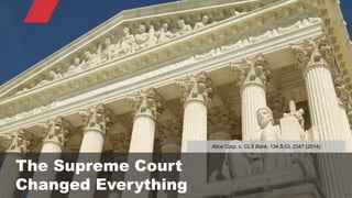 © 2015 ROBINS KAPLAN LLP 23
The Supreme Court
Changed Everything
Alice Corp. v. CLS Bank, 134 S.Ct. 2347 (2014)
 