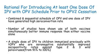 Introduction Of Inactivated Poliovirus Vaccine | PPTX