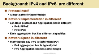 ◼ Protocol itself
• Almost same for performance
◼ Network Implementation is different
• e.g. Base protocol and Aggregation...