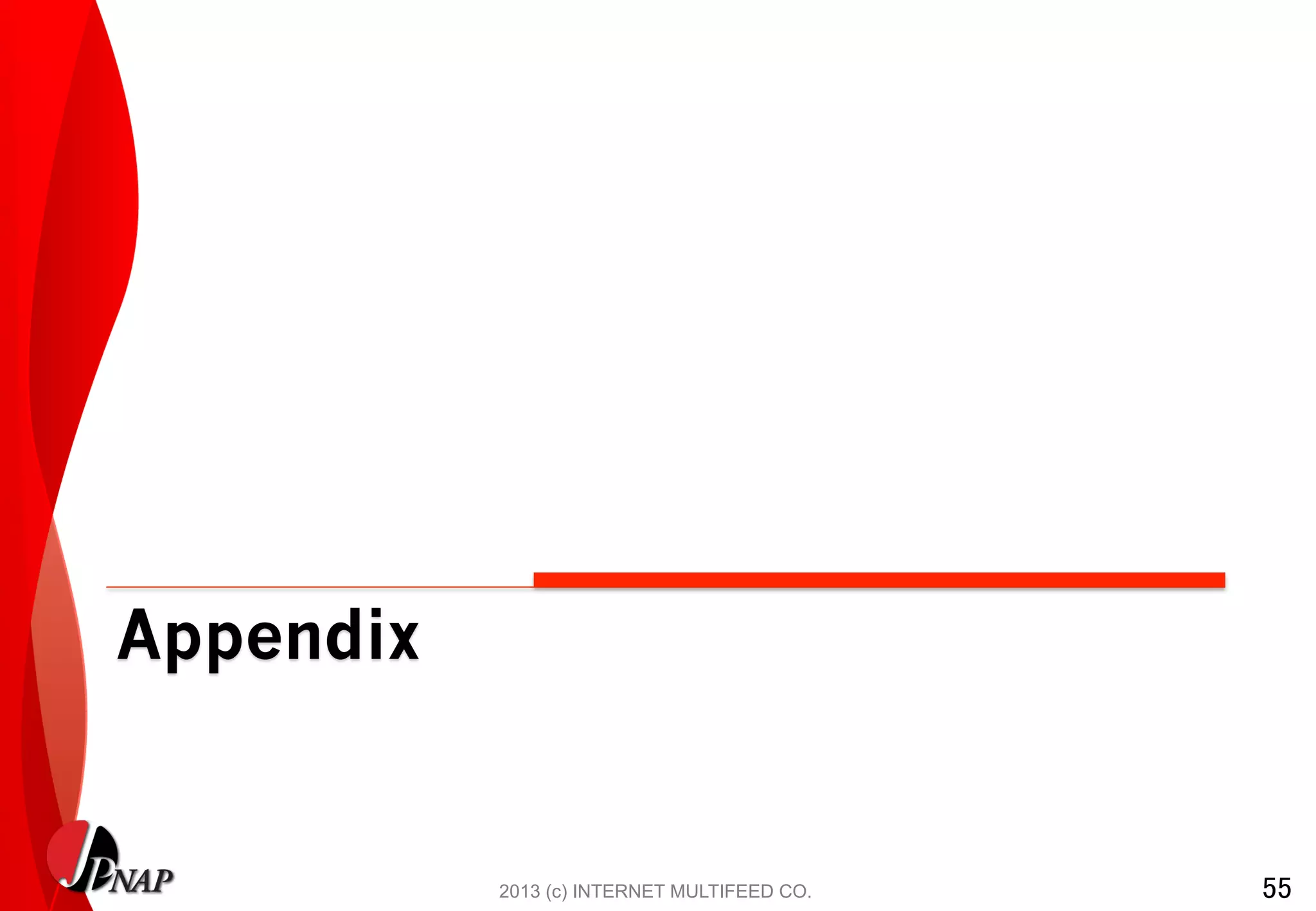 2013 (c) INTERNET MULTIFEED CO. 55	
 