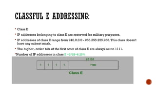 UnderstandIPv4 Addressing and Subnetting | PPTX