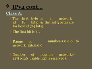 ipv4 and ipv6 addressing computer networks | PPTX