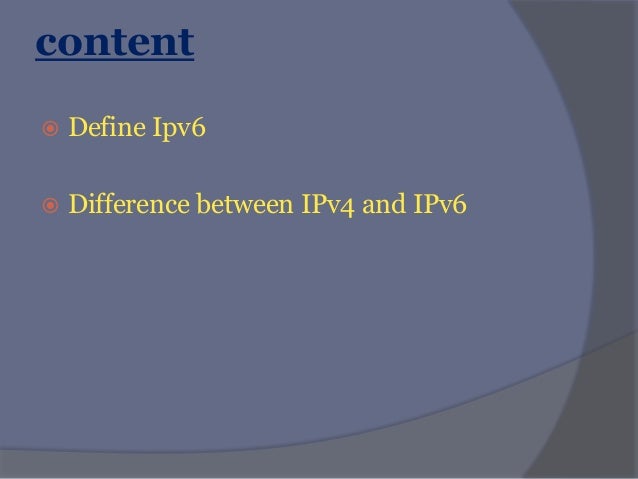 Ipv4 And Ipv6