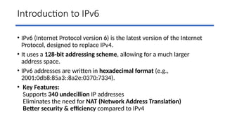 IPv4 & IPv6.pptx FOR COMPUTER NETWORK PRPCPTPS | PPTX