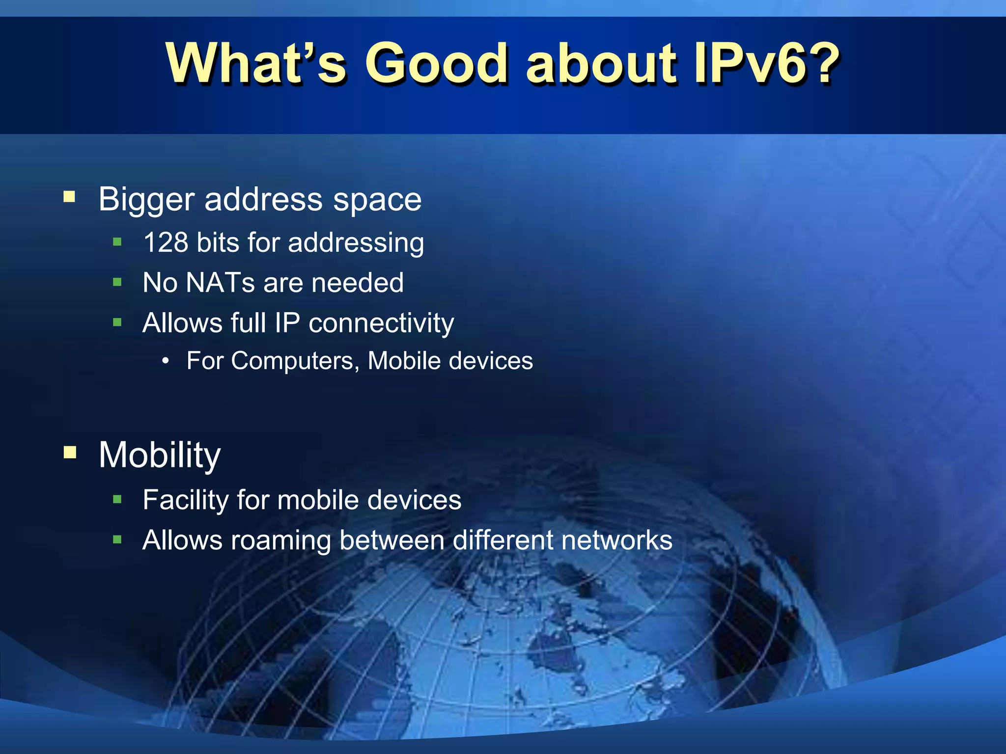 IPv6Two other formatsOmit leading zeros Specify IPv6 addresses by omitting leading zerosE.g. : 1050:0000:0000:0000:0005:0600:300c:326b can be written as 1050:0:0:0:5:600:300c:326bDouble colon Specify IPv6 addresses by using double colons (::) in place of a series of zerosE.g. : ff06:0:0:0:0:0:0:c3 may be written as ff06::c3 Double colons can be used only once in one IP address