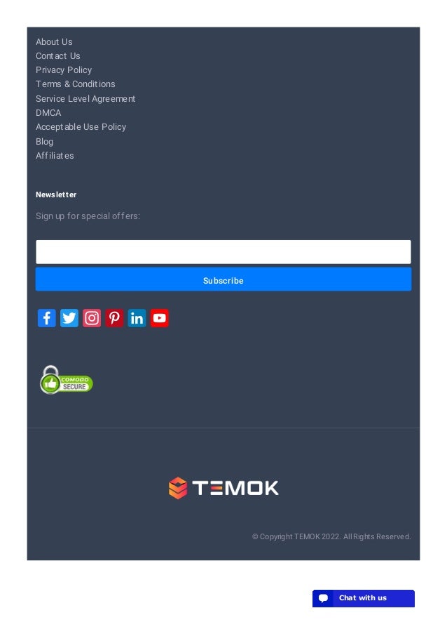 About Us
Contact Us
Privacy Policy
Terms & Conditions
Service Level Agreement
DMCA
Acceptable Use Policy
Blog
Affiliates
Subscribe
Newsletter
Sign up for special offers:
© Copyright TEMOK 2022. All Rights Reserved.
💬 Chat with us
💬 Chat with us
💬 Chat with us
💬 Chat with us
💬 Chat with us
💬 Chat with us
💬 Chat with us
💬 Chat with us
💬 Chat with us
💬 Chat with us
💬 Chat with us
💬 Chat with us
💬 Chat with us
💬 Chat with us
💬 Chat with us
💬 Chat with us
💬 Chat with us
💬 Chat with us
💬 Chat with us
💬 Chat with us
 