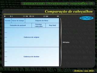Comparação de cabeçalhos
                    IPv6




              Eriberto ­ nov. 2012
 