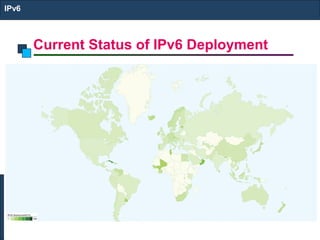 Current Status of IPv6 Deployment
IPv6
 