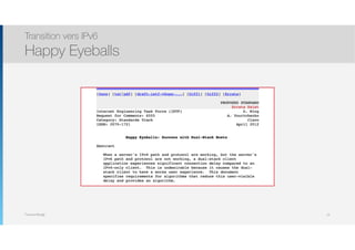 Thomas Moegli
Transition vers IPv6
Happy Eyeballs
19
 