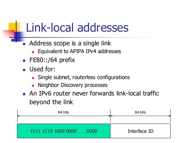 IPV6 Addressing