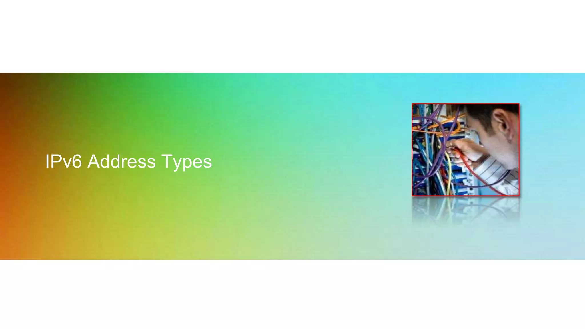 IPv6 Address Types
 