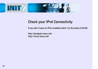 IPv6 Best Practice
