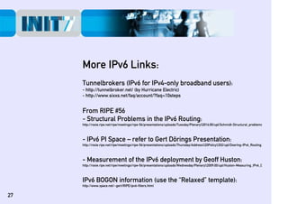 IPv6 Best Practice