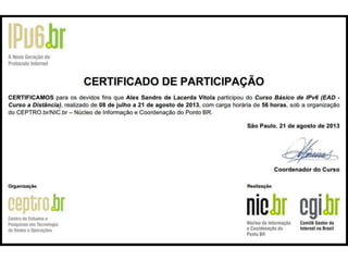 IPv6 - NIC.br - CEPTRO