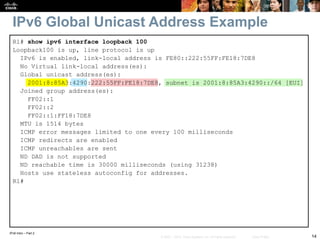 IPv6 address types pART2 IPv6 address types pART2 | PPTX