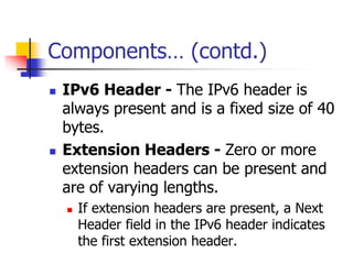 IPv6 header | PPTX