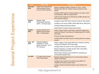 SeveralProjectExperience
3http://jagonetwork.id
 