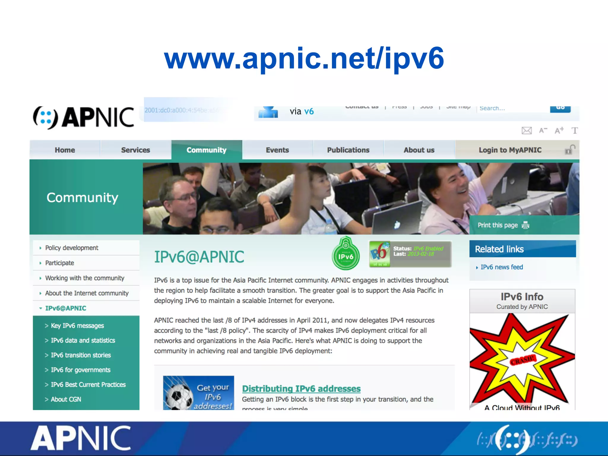 www.apnic.net/ipv6 
 