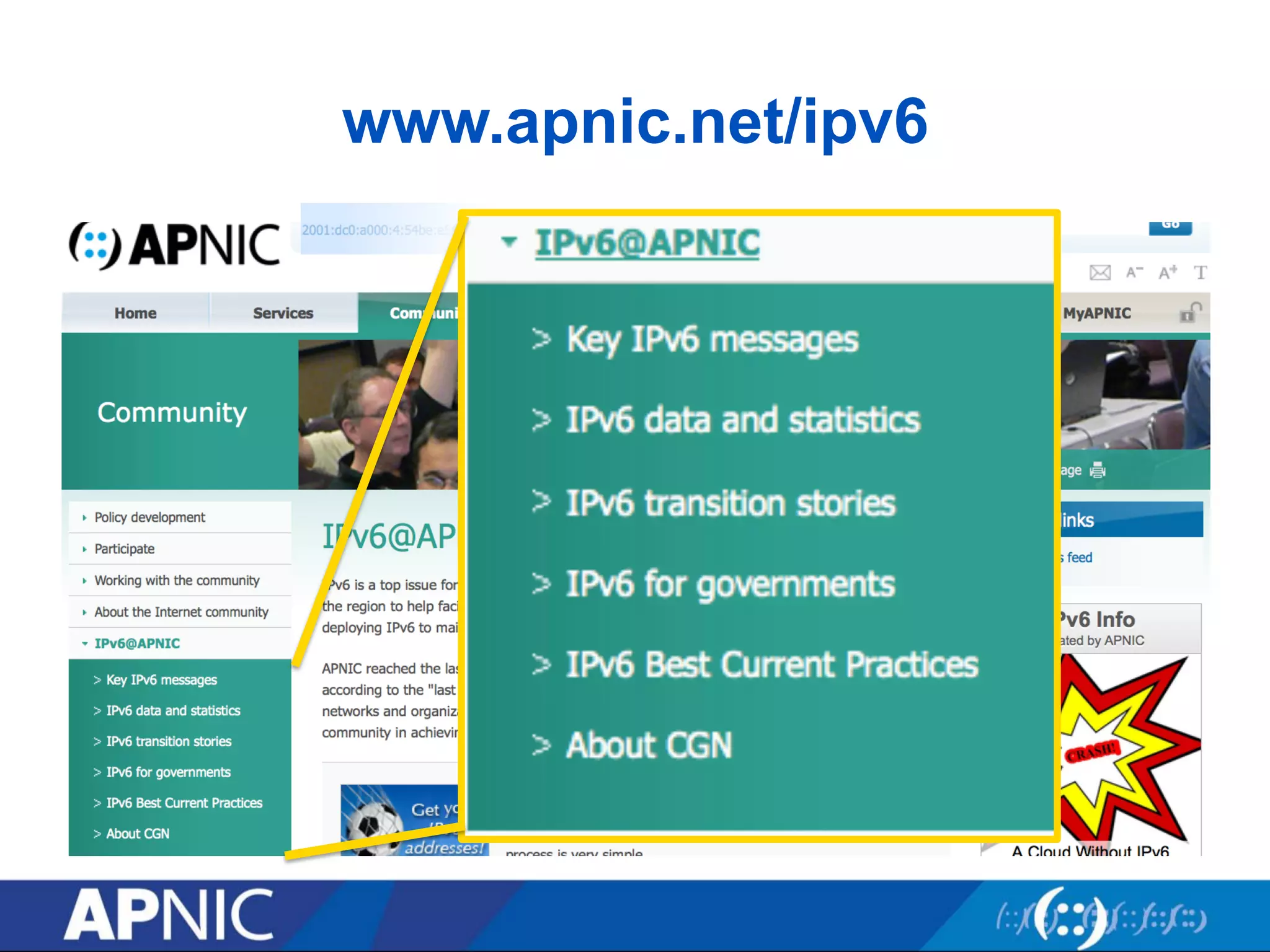 www.apnic.net/ipv6 
 