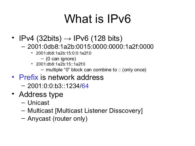 IPv6 introduction