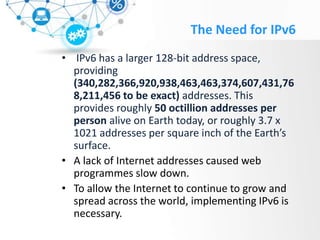 Ipv6 presentation | PPTX