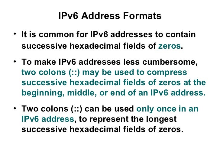 ipv6 address compression rules ipv6 address compression rules