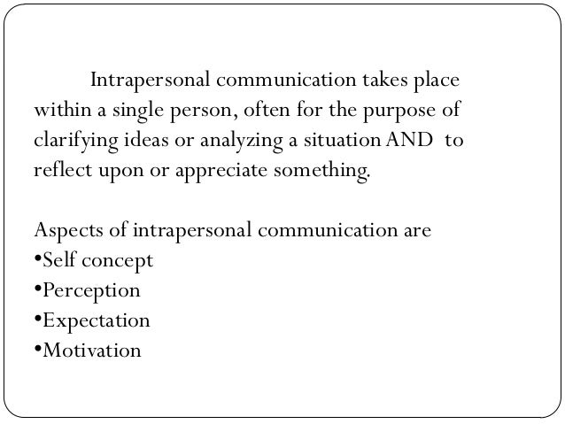 intra and inter personal relations interpersonal vs intrapersonal