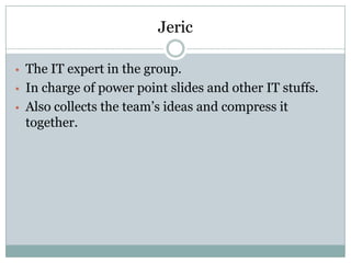 Also in-charge of the blog design, 