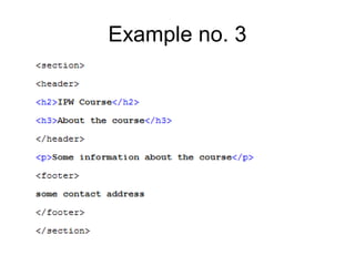 Html Inro Intro to HTML5 | PPT