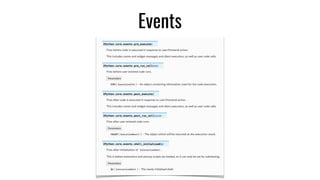 Events
 