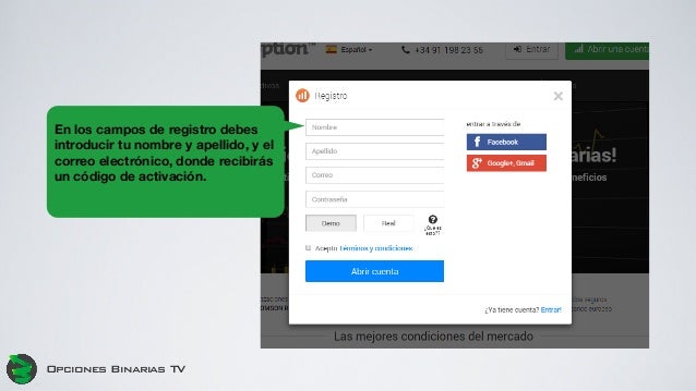 Corredores de opciones binarias con cuenta demo gratuita