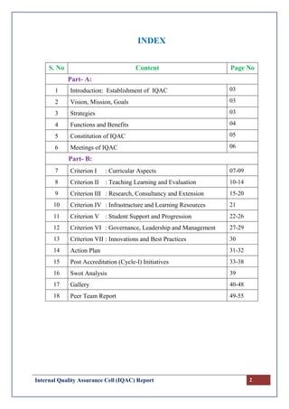 Iqac report final | PDF