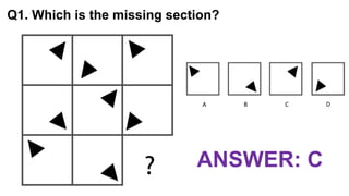 IQ and Aptitude Test Questions and Answers | PPTX