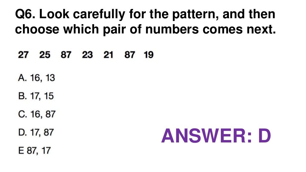 IQ And Aptitude Test Questions And Answers