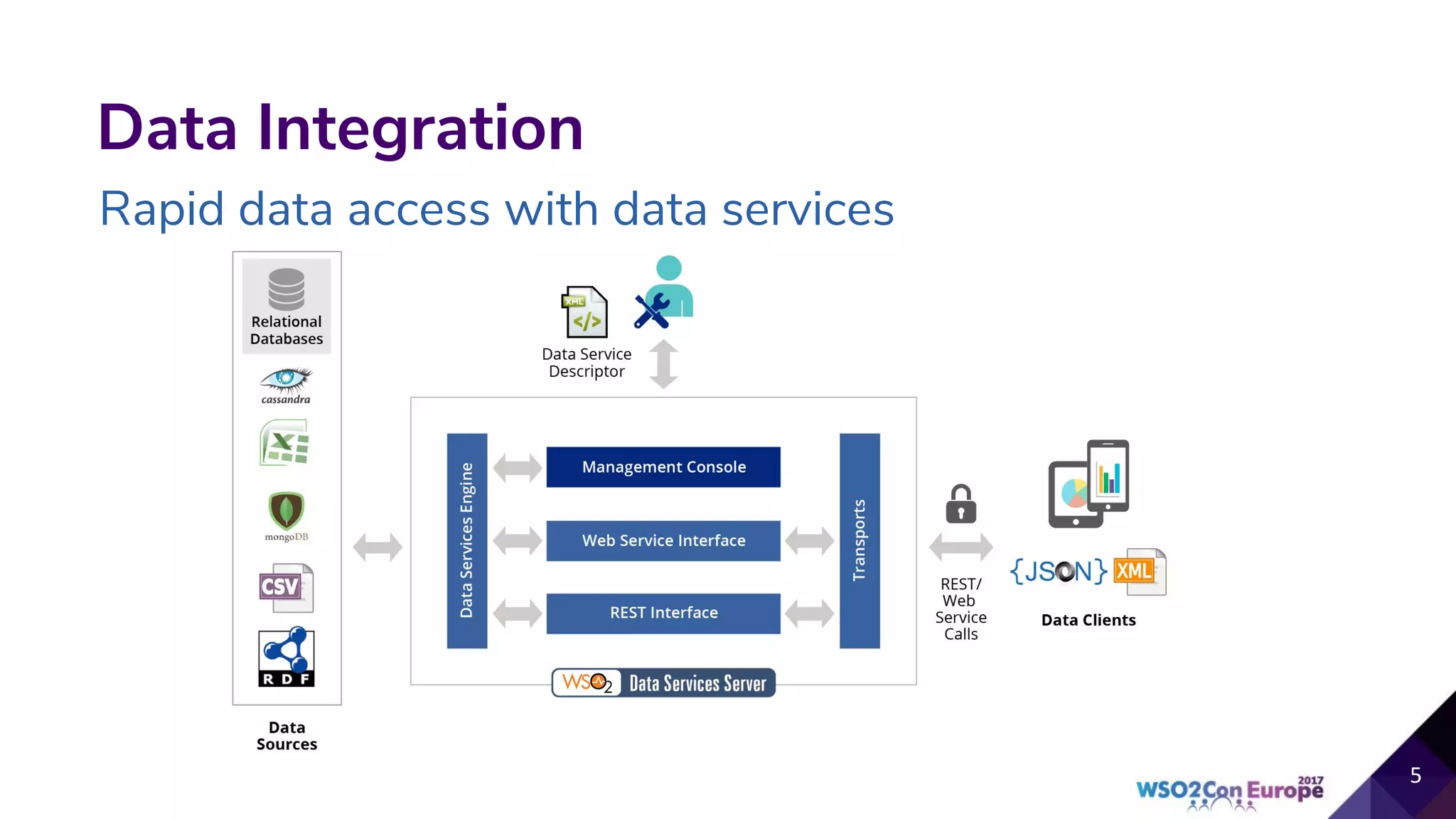 Data Integration
Rapid data access with data services
 