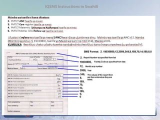 IQSMS Instructions in Swahili
 