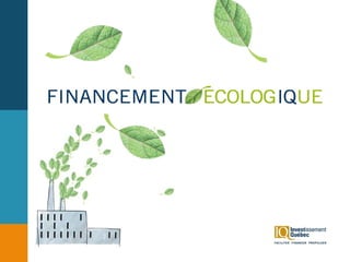 Financement Écologique