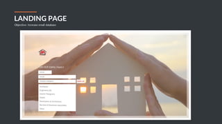 JAFAR DESIGNS STUDIO BUSINESS PROPOSAL 31
LANDING PAGE
Objective: Increase email database
 