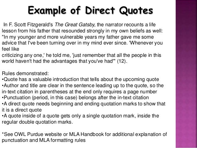 iqe power point for online section website in text citation mla