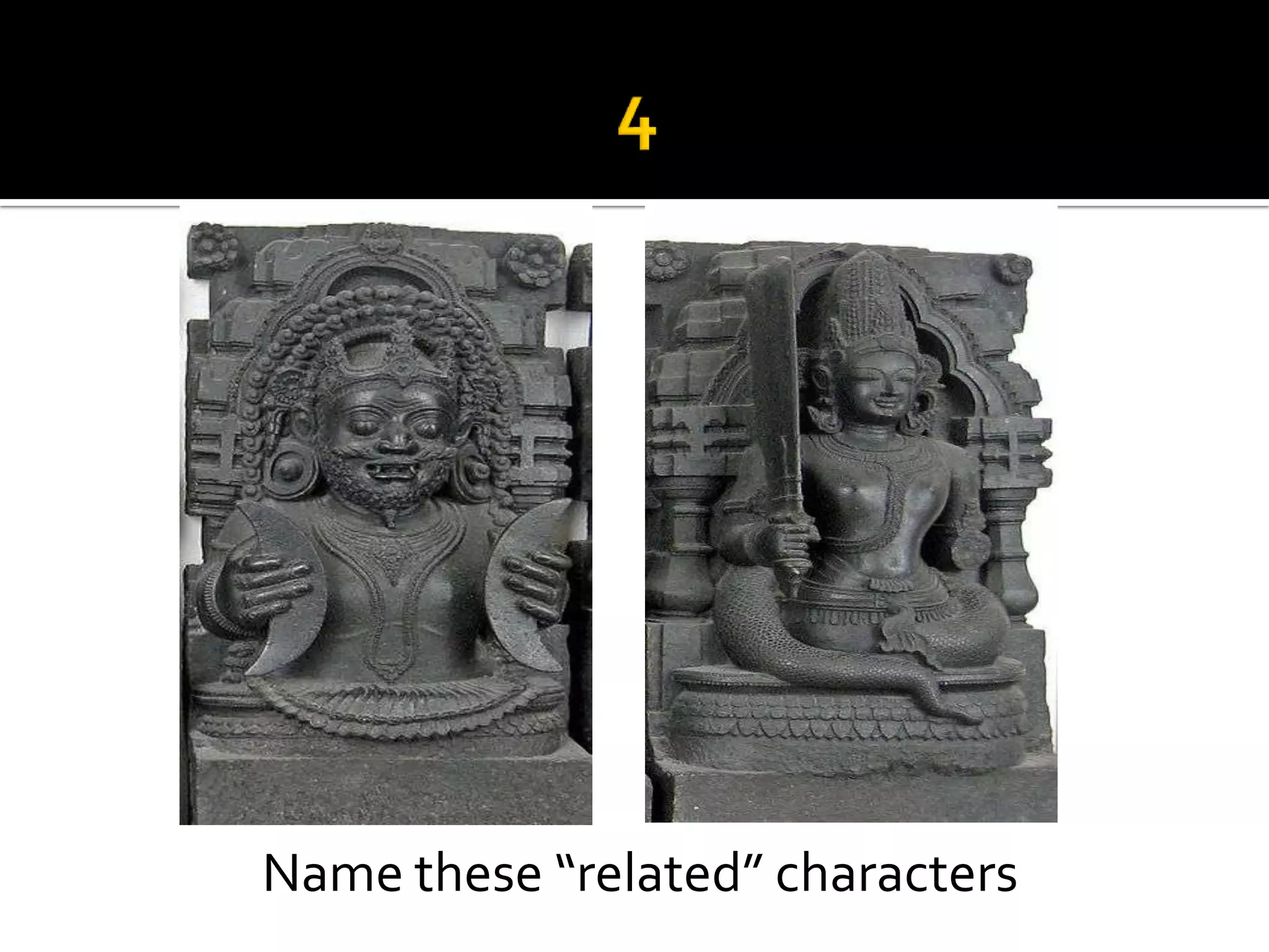 Name these “related” characters
 