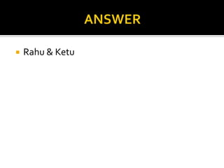    Rahu & Ketu
 