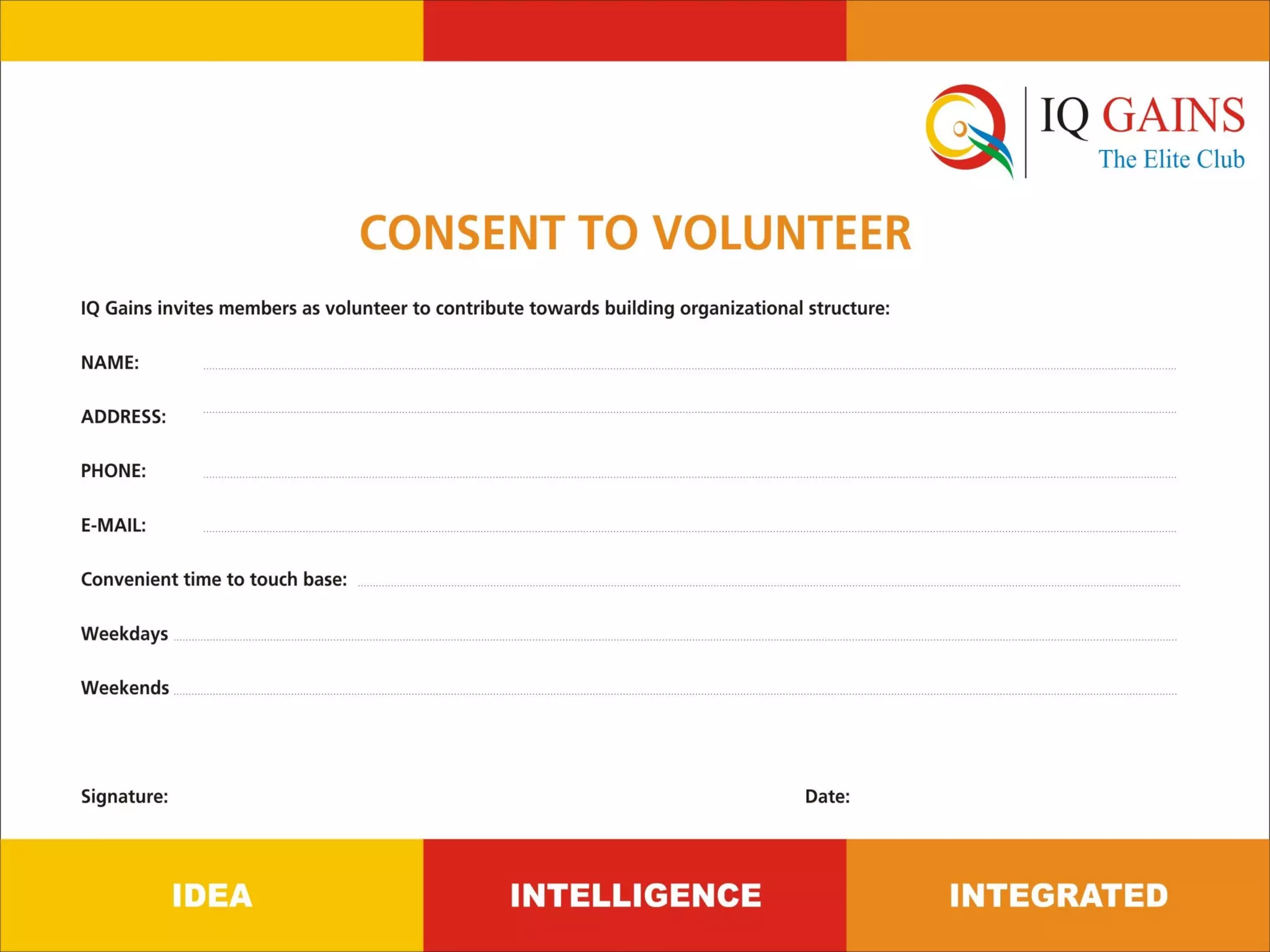 Iq gains presentation for may event