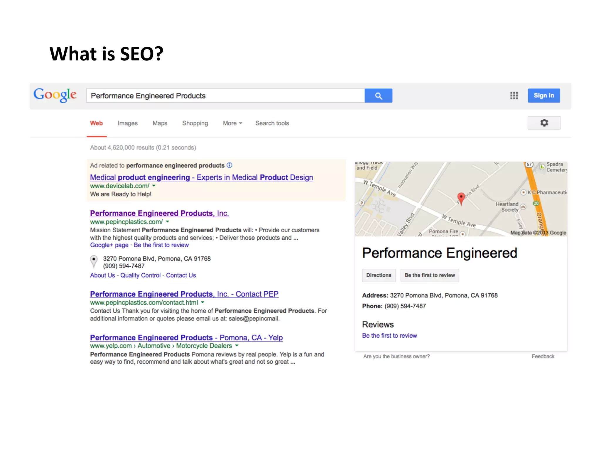 What	
  is	
  SEO?	
  

 
