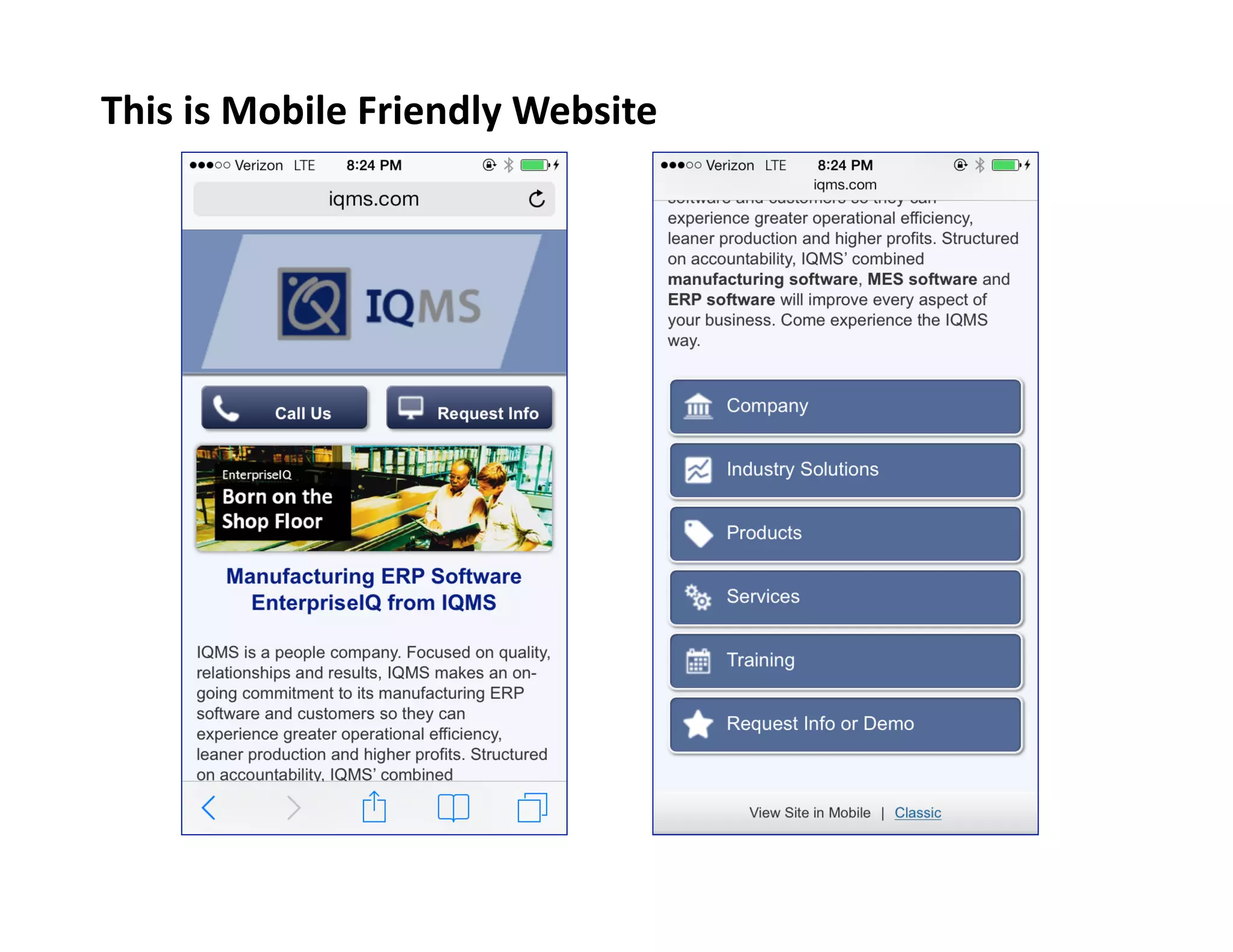 This	
  is	
  Mobile	
  Friendly	
  Website	
  

 