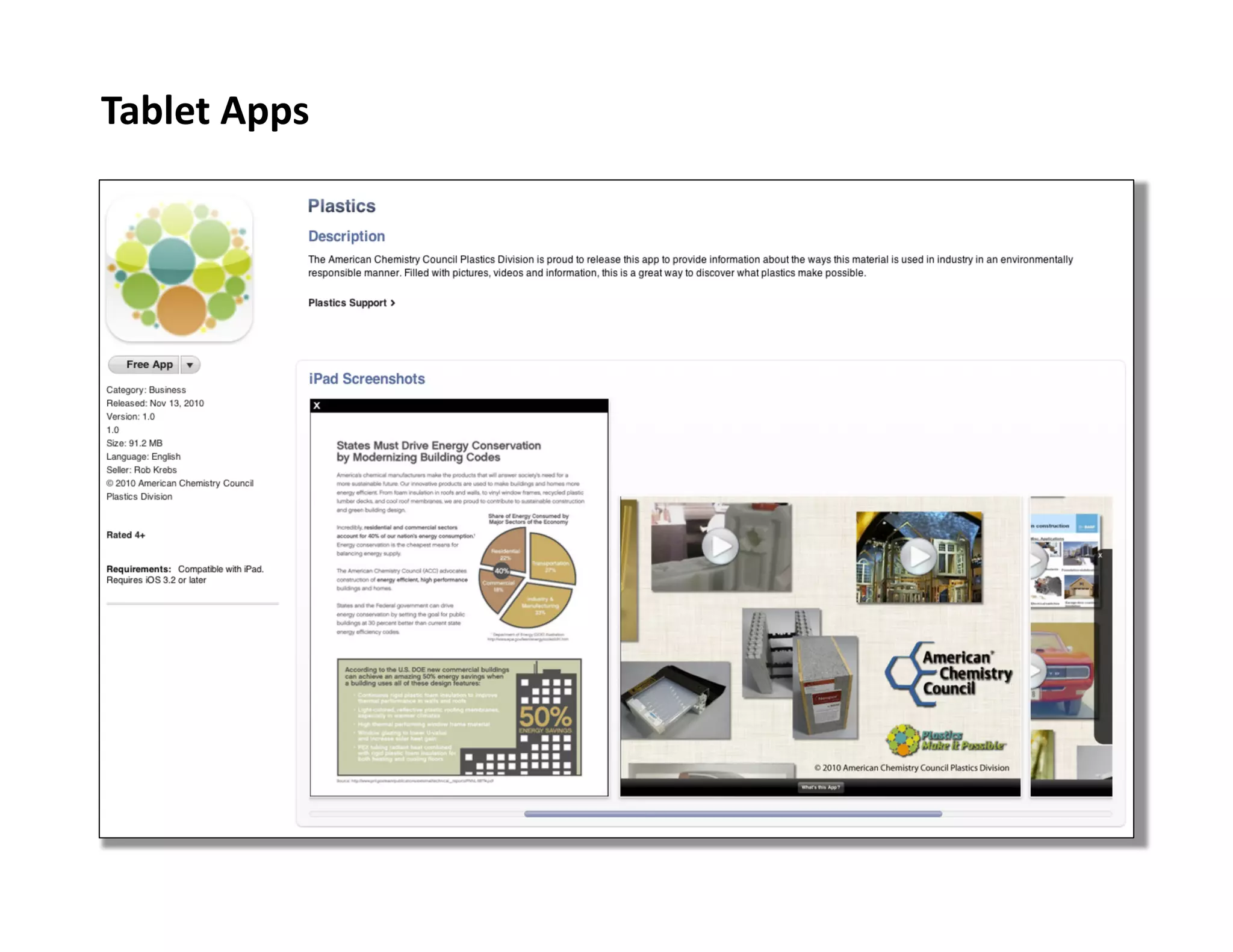 Tablet	
  Apps	
  

 