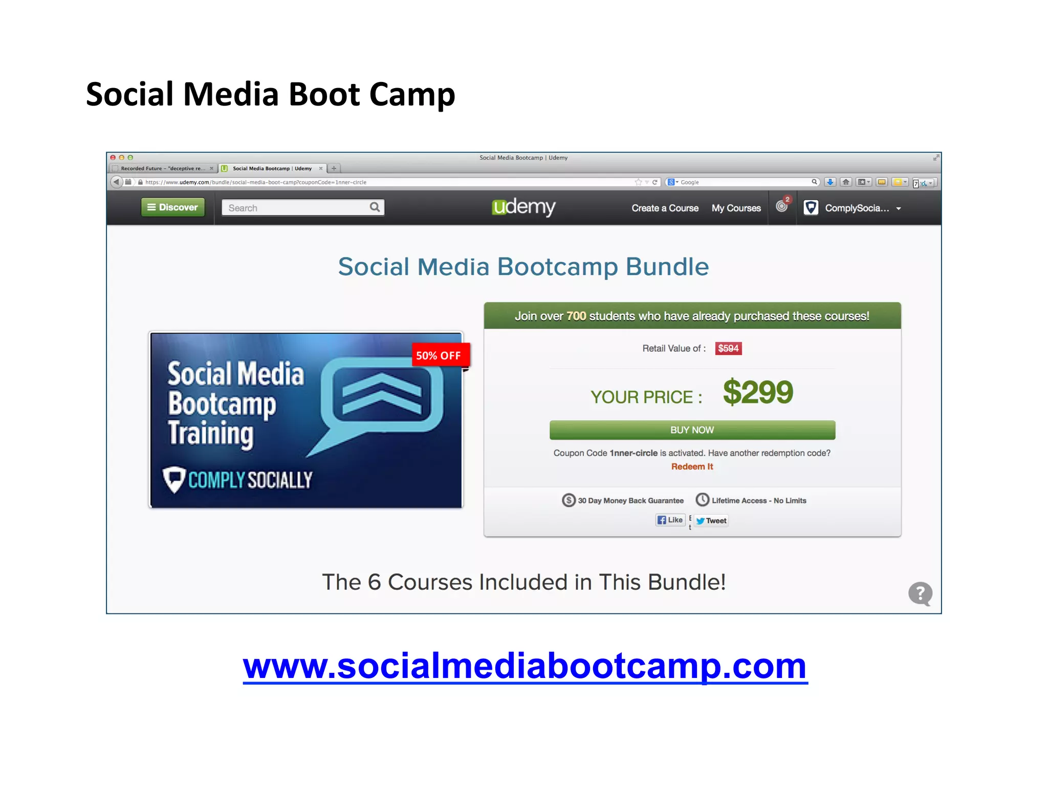 Social	
  Media	
  Boot	
  Camp	
  

www.socialmediabootcamp.com

 