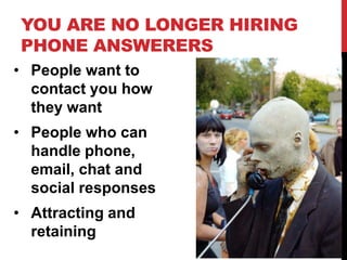 Follow up on all customer candidate interactions and monitorGet with the best Social CRM strategist in your company tomorrow.If you aren’t doing social…