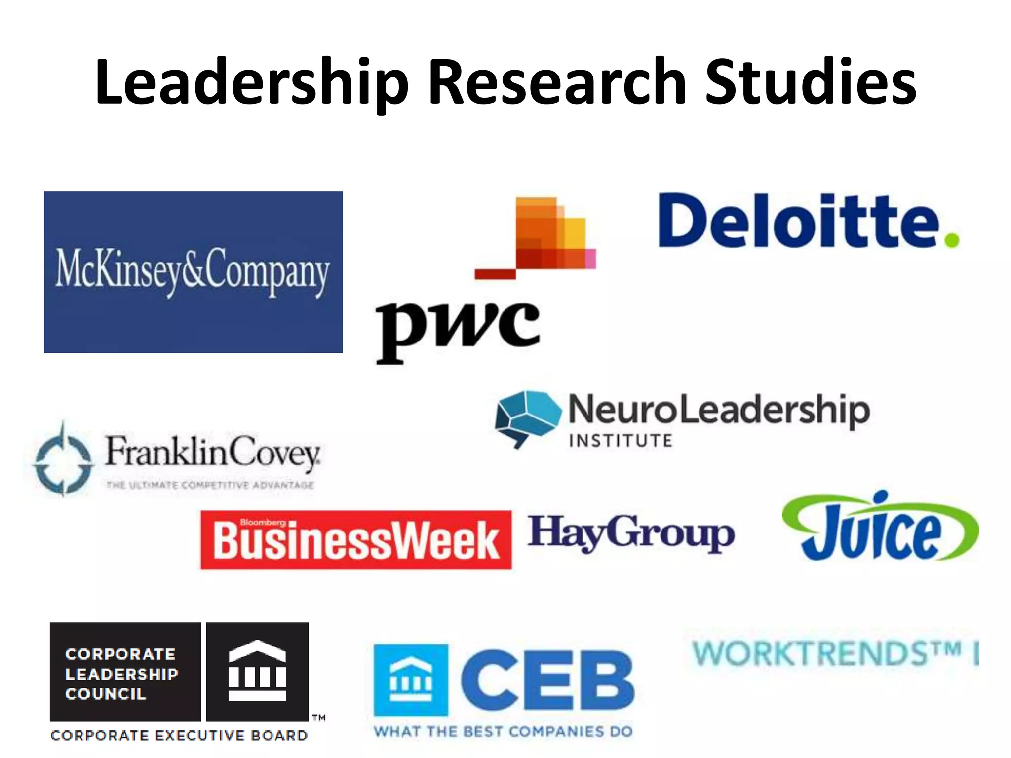 Leadership Research Studies
 